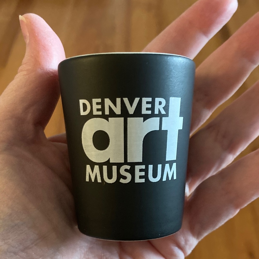 NEW Denver Art Museum espresso cup, 2 ounces, ceramic